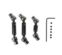 delantero Izquierdacon Eje de transmisión trasero delantero de Metal 1/16 apto para WPL B36 B16 C14 C24 B24 camión piezas de repuesto de coche teledirigido R7RB Ej transmisión delantero para(Black)