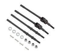 delantero Izquierdacon Ejes AR44, junta delantera y trasera, eje de transmisión CVD + Dogbone RC 1/10 apto para Axial SCX10-II 90046 90047 Juego de articulación Arbol de transmisión(Black 1 set)