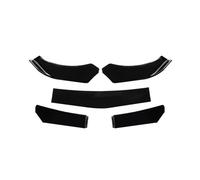 Delantero Kit Kit De Cuerpo Inferior del Difusor del Divisor Frontal Ajustable del Parachoques del Alerón del Labio Delantero Universal Separador Labios Parachoques(Glossy Black)