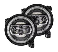 Delantero Luz Circulación Compatible Con Jeep Para Wrangler JL 2018 2019 2020 Faros Delanteros Redondos De 9 Pulgadas Con Luz De Giro DRL