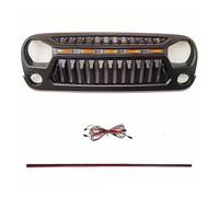 Delantero Rejilla Cubierta Rejilla Malla Compatible Parrilla Delantera Deportiva Unlimited Rubicon Sahara Para Jeep Para Wrangler JK JKU 2007-2017 2018 Parrilla Frontal