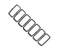 Delantero Rejilla Inserciones Rejilla Parachoques Delantero Embellecedor Marco Parrilla Carreras ABS Negro Para Jeep Para Renegade 2019 2020 2021 2022 Parrilla Frontal