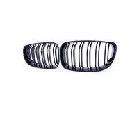 Delantero Rejilla Para Serie 1 E81 E87 E82 E88 Fit 116i 118d 120i 123d 128i 130 135 2004-2011 Parrilla Cromada De Doble Listón Rejilla Negra Brillante Parrilla Frontal