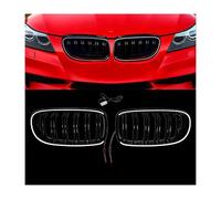 Delantero Rejilla Para Serie 3 E90 E91 LCI 325i 330i 335i 328i 2009 2010 2011 Parrilla Delantera LED Negra Brillante Carreras Coches Parrilla Frontal