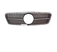 Delantero Rejillas Delanteras Para Benz Clase C W203 2000-2006 200K Accesorios Tuning Recorte Estilo Facelift Sport Rejilla Entrada Delantera Parrilla Carreras(Diamond A Style)