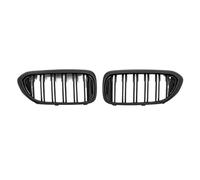 Delantero Rejillas Delanteras Rejillas De Parachoques Delantero Diamante Una Sola Línea Y Doble Listón Para BMW Serie 5 G30 G31 G38 2018-2020 530i 540i 550i(Double-Matte Black)