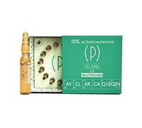 Delapiel Serum Facial - Nutrición 10% Activos Nutritivos - Aftersun -15 Ampollas, Verde, 30 Mililitros