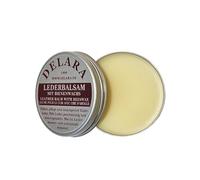 DELARA Bálsamo para Cuero con Cera de Abeja, Hace Que el Cuero Sea Suave, Flexible y Transpirable, Bote de 100 ml, Fabricado en Alemania (incoloro)
