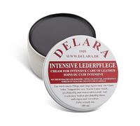 DELARA Cuidado intensivo para cuero negro, 100 ml, impregna y protege el cuero de forma muy eficaz; nueva fórmula con aceite de coco de alta calidad y cera de abeja. Fabricado en Alemania