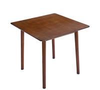 DELAVIN Mesa de comedor de madera maciza de 29.5 pulgadas, moderna mesa de comedor pequeña, mesa de cocina cuadrada de granja, mesa de café para sala de estar, comedor, fácil montaje, nogal