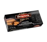 Delaviuda, Turrón de Chocolate con Leche y Galleta Caramelizada, Praliné Cremoso, Dulce Navideño, 200 Gramos