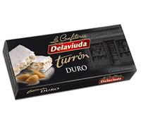 Delaviuda, Turrón Duro de Almendra, Turrón con Miel y Almendras Seleccionadas, Receta Tradicional, Sin Gluten y Sin Lactosa, Ideal para Cesta Navidad, Made in Spain, 200 Gramos