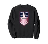 Delaware Baseball Shield Stars and Stripes State Graphic, EE. UU. Sudadera