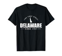 Delaware El Primer Estado Desde 1787 Estados Unidos América Camiseta