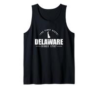Delaware El Primer Estado Desde 1787 Estados Unidos América Camiseta sin Mangas