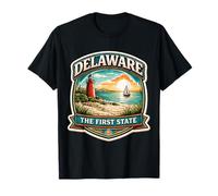Delaware El Primer Viaje de Recuerdo estatal para visitantes Camiseta