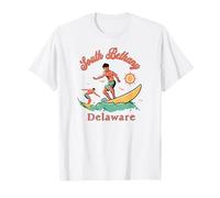 Delaware South Bethany Surfer DE Surfing Beach Vacaciones Camiseta