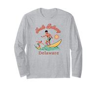 Delaware South Bethany Surfer DE Surfing Beach Vacaciones Manga Larga