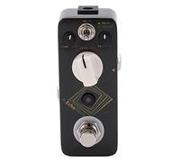 Delay Reverb Pedal efecto guitarra metal negro mini - Doble efecto delay y reverb, carcasa metálica resistente, ideal para actuaciones y ensayos en escenario
