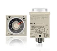 Delay Timer Rely, H3CR-A Relay Timer Relay 0.5S-300H Knob Control Time Relay 11-Pin 100-240VAC 100-125VDC para comunicación de Control Remoto