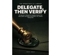 Delegate, Then Verify: The Operator's Playbook for Keeping AI Agents That Send, Spend, and Delete Answerable to You, Without Writing Code (The Operator's AI Library)
