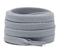 DELELE 2 pares de cordones planos de 5/16 pulgadas para zapatillas atléticas de running, 06 Light Gray, 23.62" Inch (60CM)