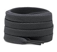 DELELE 2 pares de cordones planos de 5/16 pulgadas para zapatillas atléticas de running, 09 Dark Gray, 70.87" Inch (180CM)