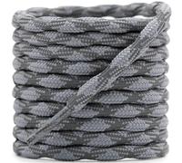 DELELE 2 pares de zapatos redondos con forma de onda no deslizante, resistentes y duraderos, para exteriores, cordones para zapatos de senderismo, 27 gris oscuro y verde oscuro, 43" Inch (110CM)