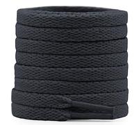 DELELE Cordones planos para zapatillas: repuesto de cordones atléticos, 2 pares, 09 Gris Oscuro, 43 inch (110CM)