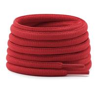 DELELE Half Round Shoelaces Thick 4MM - Cuerdas para zapatos (2 pares), 03 Big Red, 39.37"Inch (100CM)