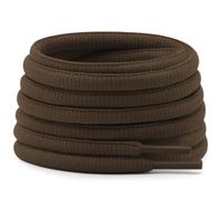DELELE Half Round Shoelaces Thick 4MM - Cuerdas para zapatos (2 pares), 04 marrón, 39.37"Inch (100CM)