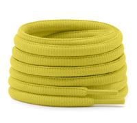 DELELE Half Round Shoelaces Thick 4MM - Cuerdas para zapatos (2 pares), 05 amarillo, 55.12"Inch (140CM)