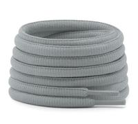 DELELE Half Round Shoelaces Thick 4MM - Cuerdas para zapatos (2 pares), 06 Light Gray, 62.99"Inch (160CM)