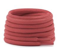 DELELE Half Round Shoelaces Thick 4MM - Cuerdas para zapatos (2 pares), 07 Watermelon Red, 47.24"Inch (120CM)