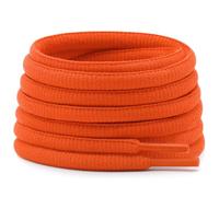 DELELE Half Round Shoelaces Thick 4MM - Cuerdas para zapatos (2 pares), 08 Orange Yellow, 62.99"Inch (160CM)