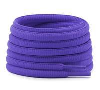DELELE Half Round Shoelaces Thick 4MM - Cuerdas para zapatos (2 pares), 09 púrpura, 55.12"Inch (140CM)