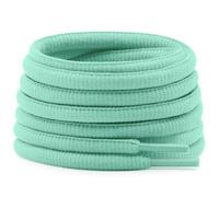DELELE Half Round Shoelaces Thick 4MM - Cuerdas para zapatos (2 pares), 12 verde menta, 51.18"Inch (130CM)