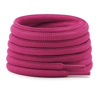 DELELE Half Round Shoelaces Thick 4MM - Cuerdas para zapatos (2 pares), 14 Hot Pink, 39.37"Inch (100CM)