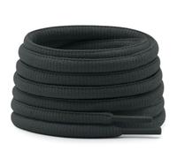 DELELE Half Round Shoelaces Thick 4MM - Cuerdas para zapatos (2 pares), 22 Dark Gray, 59.06"Inch (150CM)
