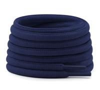 DELELE Half Round Shoelaces Thick 4MM - Cuerdas para zapatos (2 pares), 24 Azul Marino, 59.06"Inch (150CM)