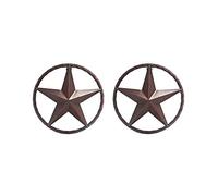 DeLeon Collections Metal 8 ¼"Estrella con Cuerda, Juego de 2