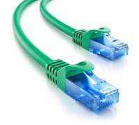 deleyCON 0,25m CAT.6 Ethernet Gigabit LAN Cable de Red RJ45 CAT6 Cable de Conexión Compatible con CAT.5 CAT.5e CAT.6a Cat.7 - Verde