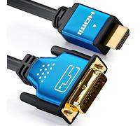 deleyCON 0,5m Cable HDMI a DVI de Alta Velocidad - 1080p Full-HD 3D Ready - Cable HDMI a DVI para Monitor