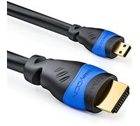 deleyCON 1,5m Micro Cable HDMI - Compatible con HDMI 2.0/1.4a - Alta Velocidad con Ethernet (Newest Standard) - ARC 3D 4K Ultra HD 1080p 2160p