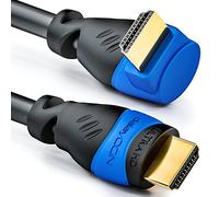 deleyCON 1m Cable HDMI Acodado (Ángulo 90°) - UHD 4K HDR 1080p 2160p EARC - para TV, Barra de Sonido, Monitor, PC, Portátil, Proyector, PS5, Xbox - Negro