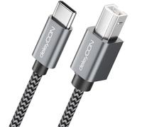 deleyCON 1m Cable Impresora Escáner USB C 2.0 - Conector USB-C a Conector B para Impresora Láser Escáner Printer MIDI Copiadora Multifunción
