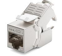 deleyCON 1x Módulo Keystone CAT7 - Compatible con Cables de Instalación CAT7/CAT6/CAT6a, Empalmes y Patch Cables - Blindaje STP - Puerto RJ45-1000 MHz, 10 Gbit/s - con Terminal de Corte (LSA)