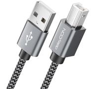 deleyCON 2m USB 2.0 Cable Impresora Escáner USB A a B Conector para Impresora Láser Escáner Printer MIDI Copiadora Multifunción