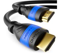 deleyCON 3,0m HDMI Cable 2.0a/b - High Speed con Ethernet - UHD 2160p 4K@60Hz 4:4:4 HDR HDCP 2.2 ARC CEC Ethernet 18Gbps 3D Full HD 1080p Dolby - Negro