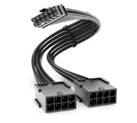 deleyCON 30cm Cable de Extensión PCIe 12pin a 2x8pin Hembra - Cable GPU PCI-E para Tarjeta Gráfica GeForce RTX 3070/3080/3080Ti/3090